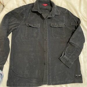 Men's Charcoal Corduroy shirt Jacket